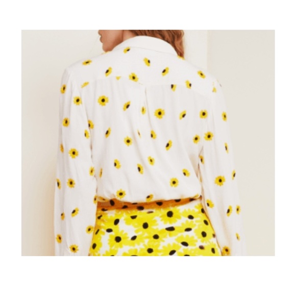 Fabienne Chapot  Lily Embroidered Off White/sunflower blouse - Picture 6 of 16